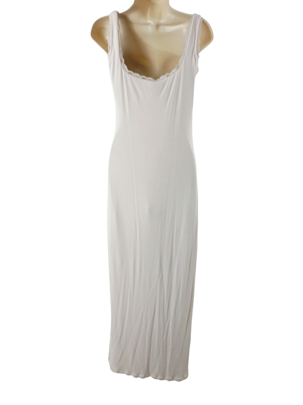 Popilush Lace-Trim Maxi Slip Dress in Pale Pink - Picture 7 of 11